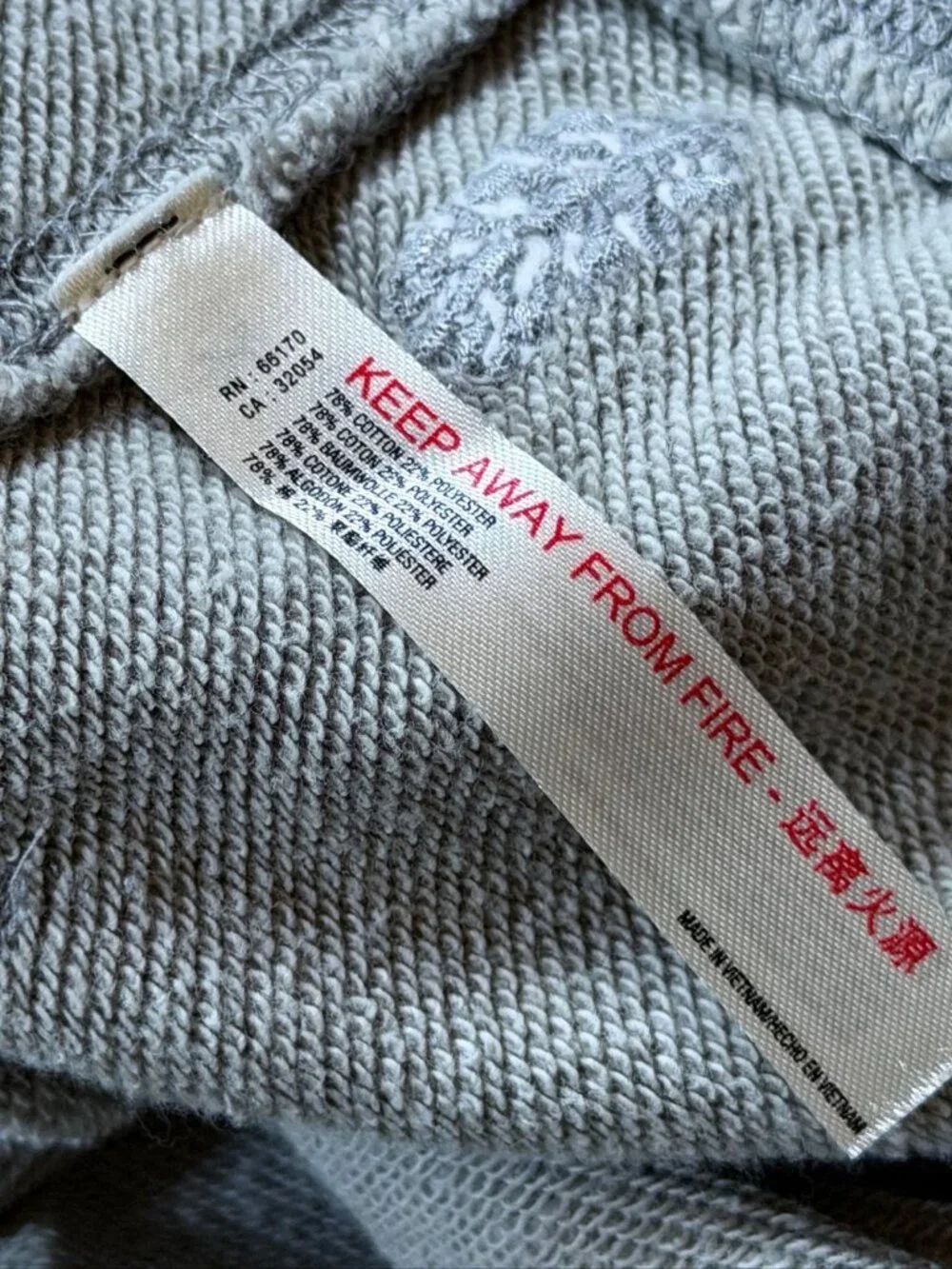 Free People Sweater XS Womens Gray Fleece Vest Cotton Poly Tunic - Picture 6 of 7